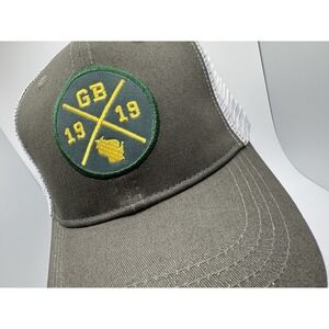 GB 1919 Green Bay Packers Trucker Snapback Baseball Hat Cap NFL Football